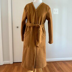 Anthropologie Belted Hutch Coat XS Light Brown